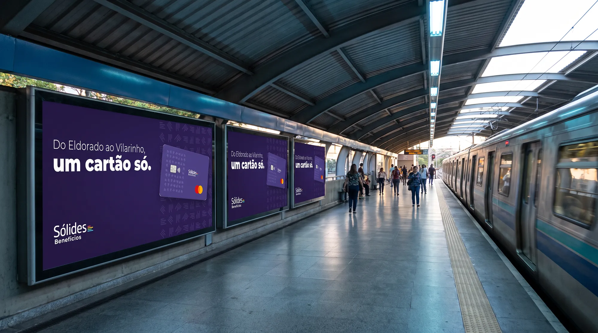 Campanha no metrô