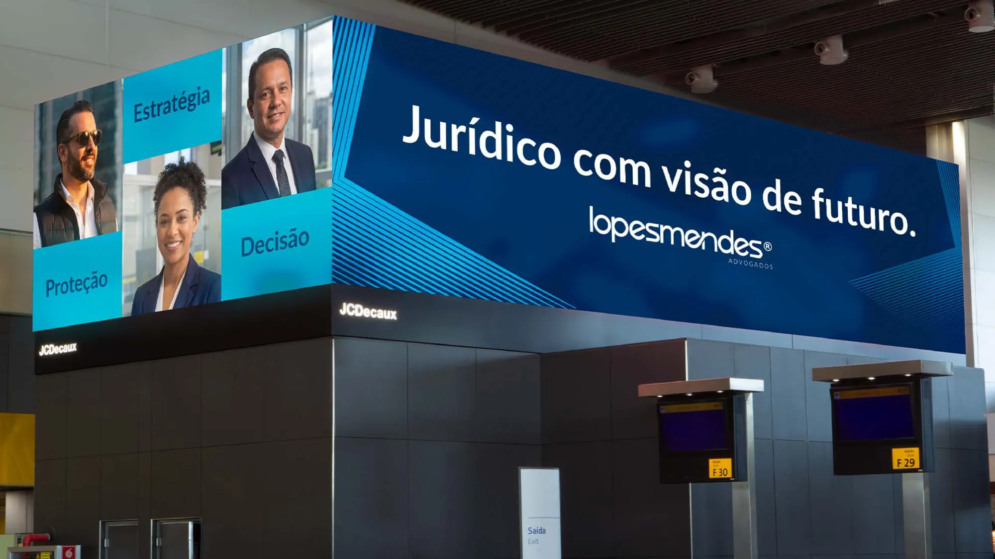 Mídia OOH em aeroporto: Jurídico com visão de futuro