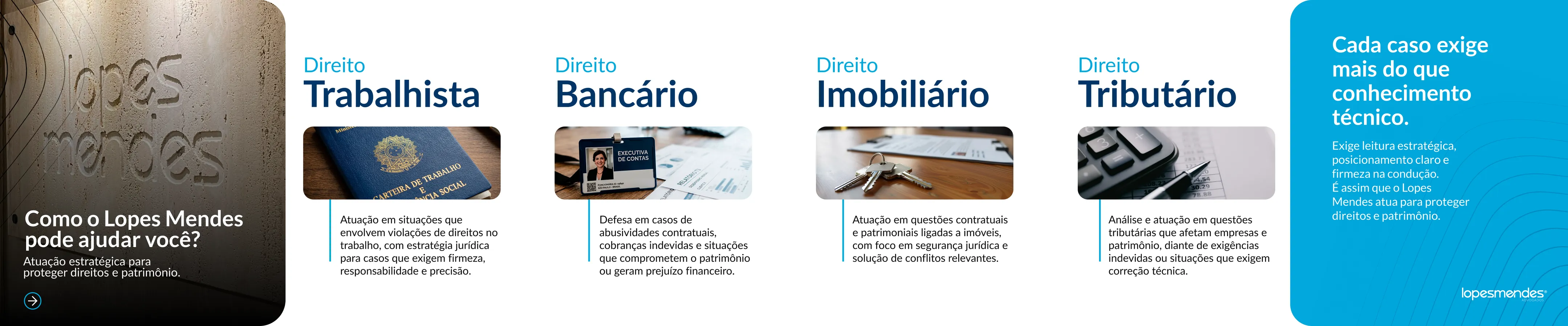 Carrossel fixado: áreas de atuação